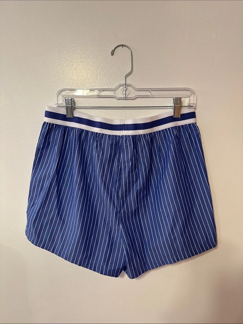 Caroline Constas NWT Blue and White Striped PJ Set Size Large